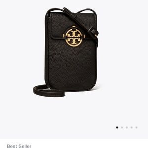 Tory Burch Miller Phone Cross body Black